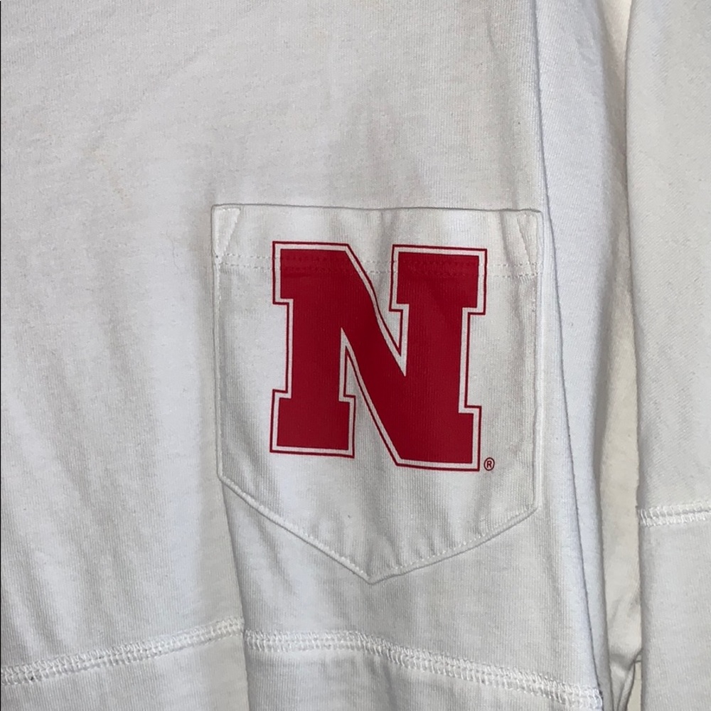 white long sleeve Nebraska shirt